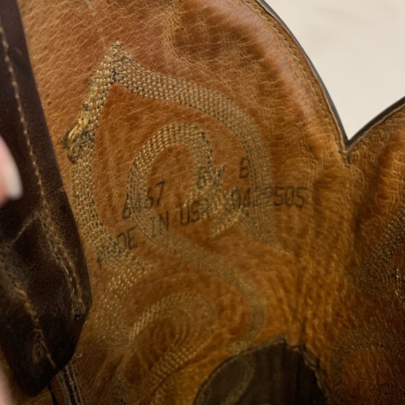 🎁 EUC Tony Lama Men's Western Boot Style 6467 8.5 - Picture 7 of 8